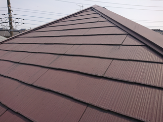 化粧スレートの屋根