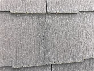 スレートにひび割れ