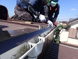 茂原市　屋根先用板金の取り付け