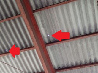 茂原市　ボルト廻りからの光の差し込み