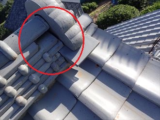 木更津市　棟瓦の状態