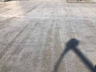 色褪せた陸屋根