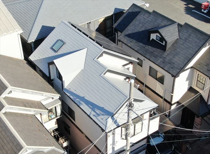 屋根塗装工事完了