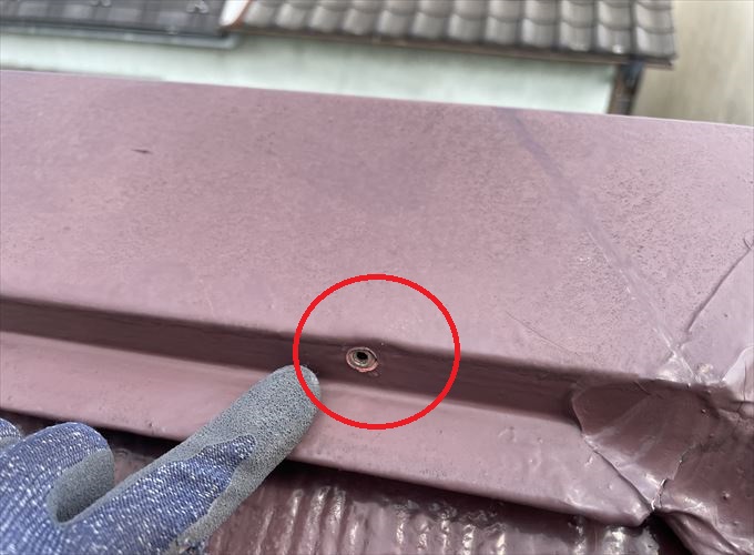 釘が抜けておりました