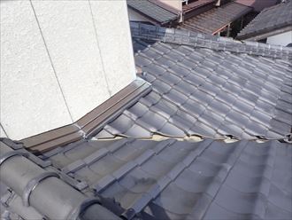 富津市　瓦屋根の調査