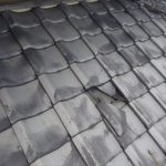 富津市　屋根瓦の割れ