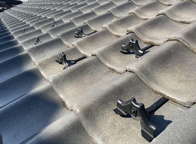 雪止め金具設置完了