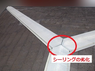 屋根全体に汚れ付着