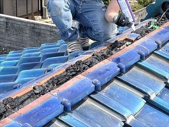 要所にシーリングを打設