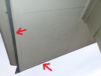 軒天　塗装劣化