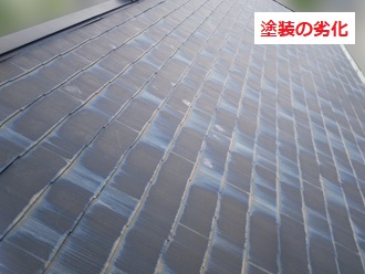 屋根の塗装劣化