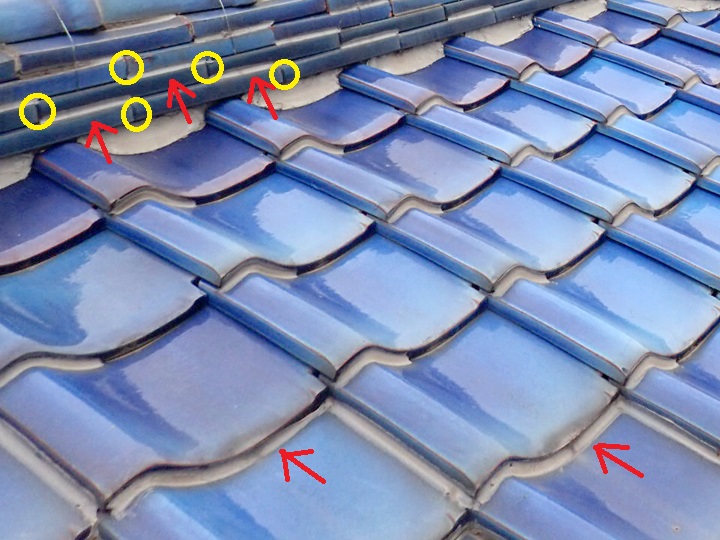 ラバーロックの瓦屋根