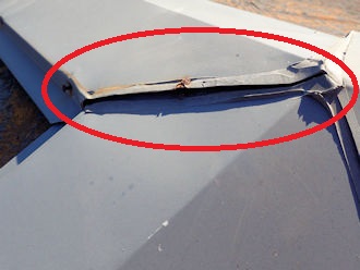 三又シーリング劣化