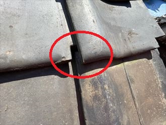 重なり部に隙間