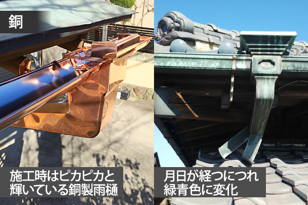 銅製の雨樋
