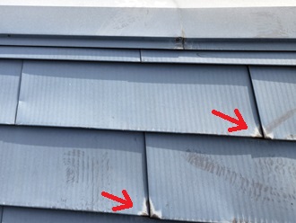 横暖ルーフ　浮き