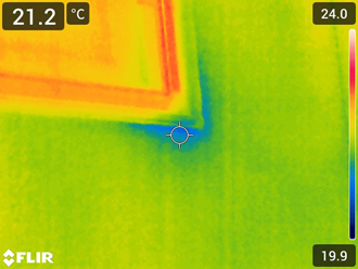 赤外線カメラの様子