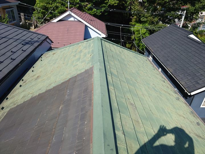 アスベスト屋根