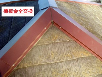 棟板金交換完成