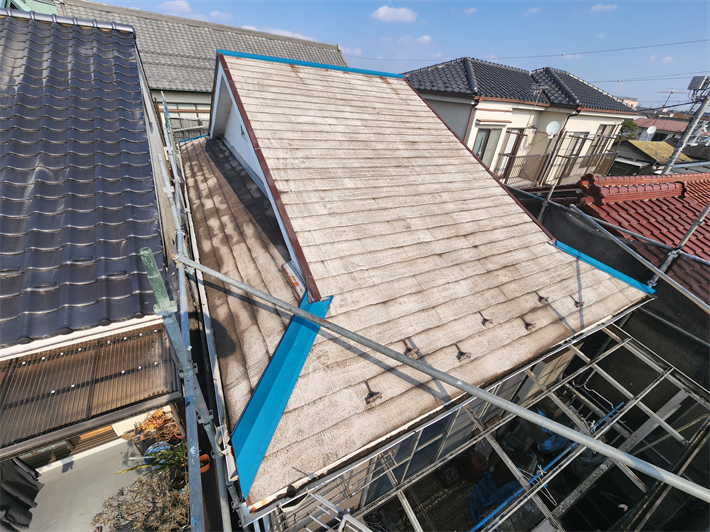 棟板金交換工事完了