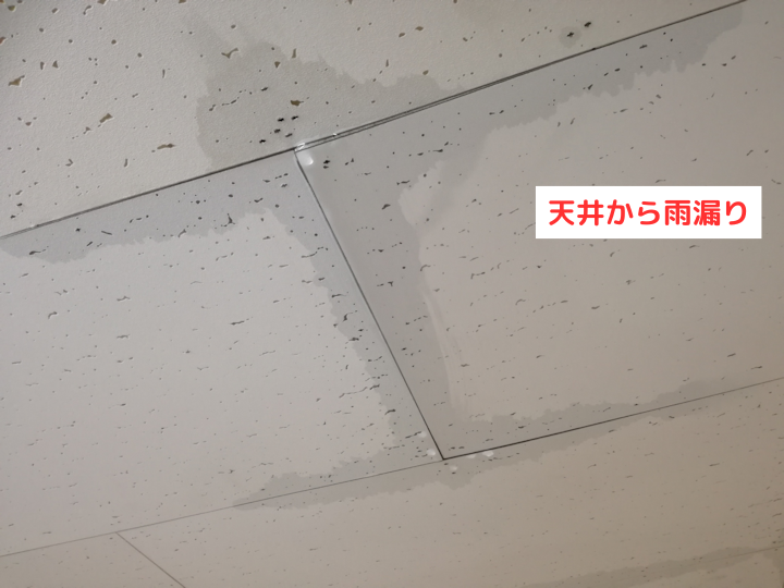 天井から雨漏り 