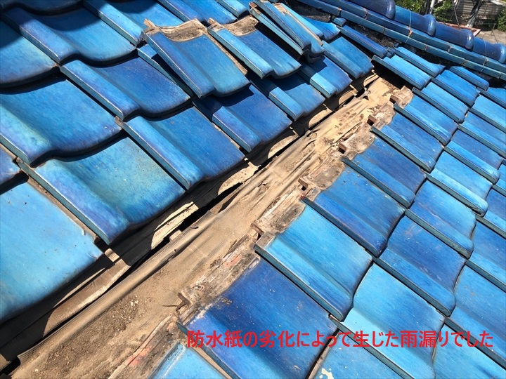 防水紙の劣化
