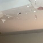 1階階段の天井からの雨漏り