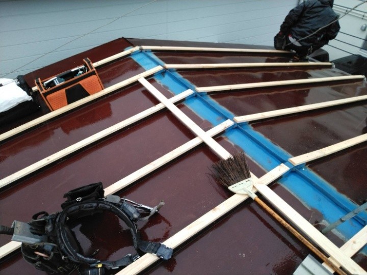 芯木の取り付け