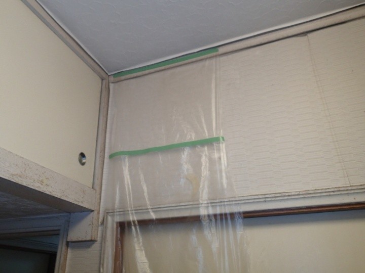 室内の雨漏りした箇所