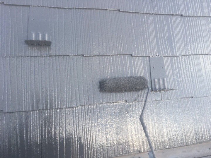 「上塗り」作業