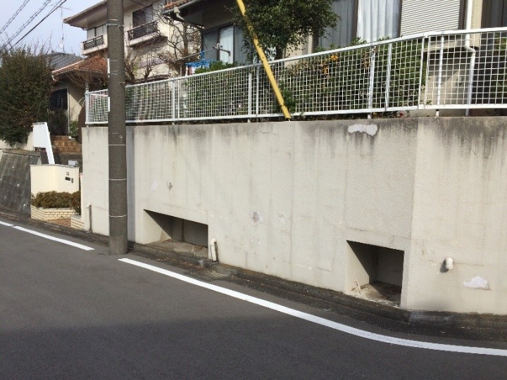 剥がれた部分だけが白く目立っている状態