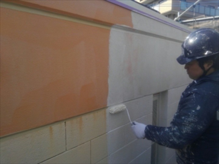 擁壁にはIP含浸シーラーを採用