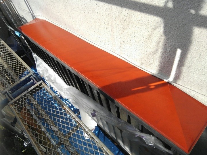 錆止め塗料ハイポンファインプライマーⅡを使用後の付帯部