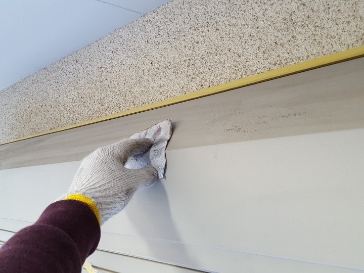 付帯部のケレン作業