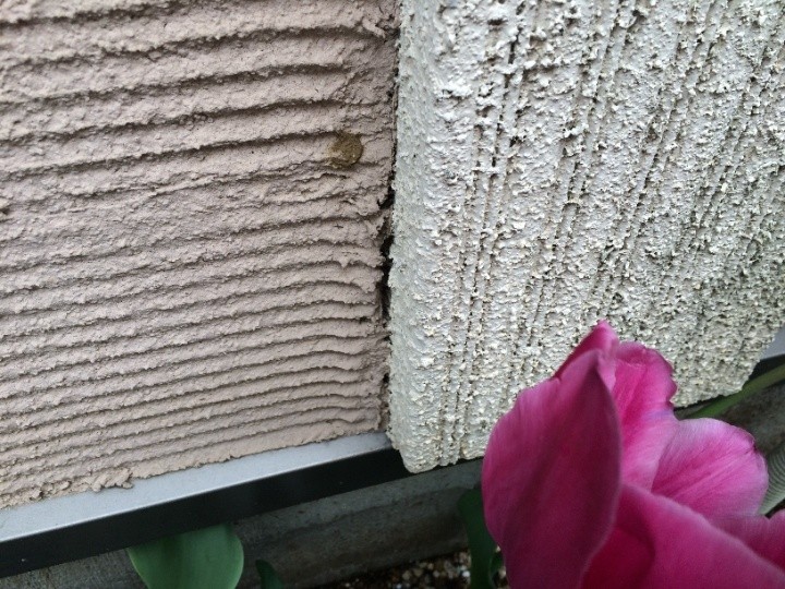 リシン部分と櫛引部分の境目に細かな隙間