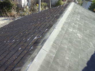 いすみ市　屋根リフォーム　カバー工事　既存板金撤去