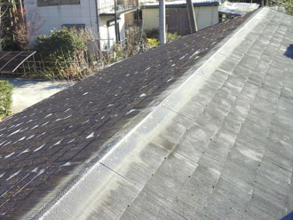 いすみ市　屋根リフォーム　カバー工事　既存板金撤去