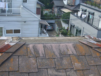 千葉市中央区　棟板金撤去　貫板撤去　清掃