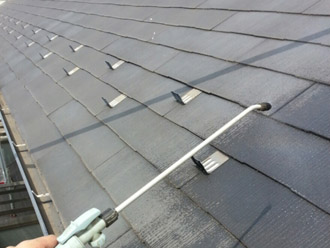 千葉市中央区 屋根塗装 外壁塗装　屋根のバイオ洗浄