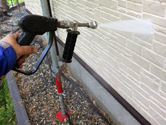 千葉市中央区 屋根塗装 外壁塗装　外壁の高圧洗浄