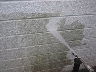 千葉市稲毛区　棟板金交換　屋根塗装　外壁塗装　外壁の高圧洗浄