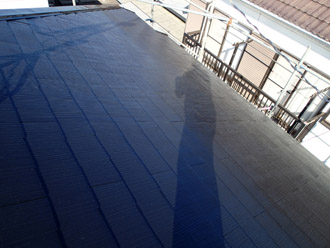 千葉市稲毛区　棟板金交換　屋根塗装　外壁塗装　屋根塗装の完了