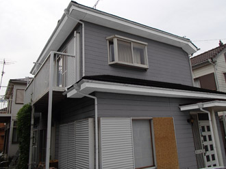 千葉市稲毛区　棟板金交換　屋根塗装　外壁塗装　カラーシミュレーション