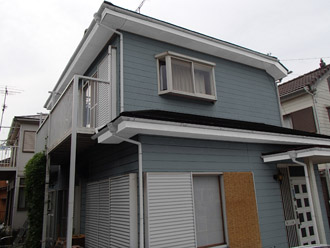 千葉市稲毛区　棟板金交換　屋根塗装　外壁塗装　カラーシミュレーション