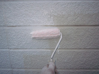 千葉市稲毛区　棟板金交換　屋根塗装　外壁塗装　下塗り