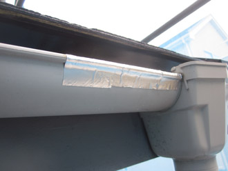 千葉市稲毛区　棟板金交換　屋根塗装　外壁塗装　細部の塗装　雨樋