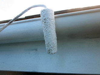 千葉市稲毛区　棟板金交換　屋根塗装　外壁塗装　細部の塗装　雨樋