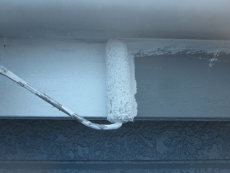 千葉市稲毛区　棟板金交換　屋根塗装　外壁塗装　細部の塗装　破風板