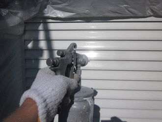 千葉市稲毛区　棟板金交換　屋根塗装　外壁塗装　細部の塗装　雨樋