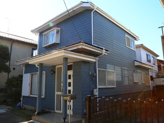 千葉市稲毛区　棟板金交換　屋根塗装　外壁塗装　細部の塗装　雨樋